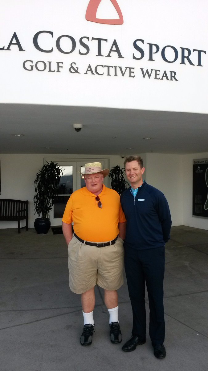 acesgolfmag's tweet photo. Shout out to ACES golf pro Todd Fischer from his Montreux friend  Jason Brustad showing me around La Costa Resort https://t.co/HPX3umcAL6