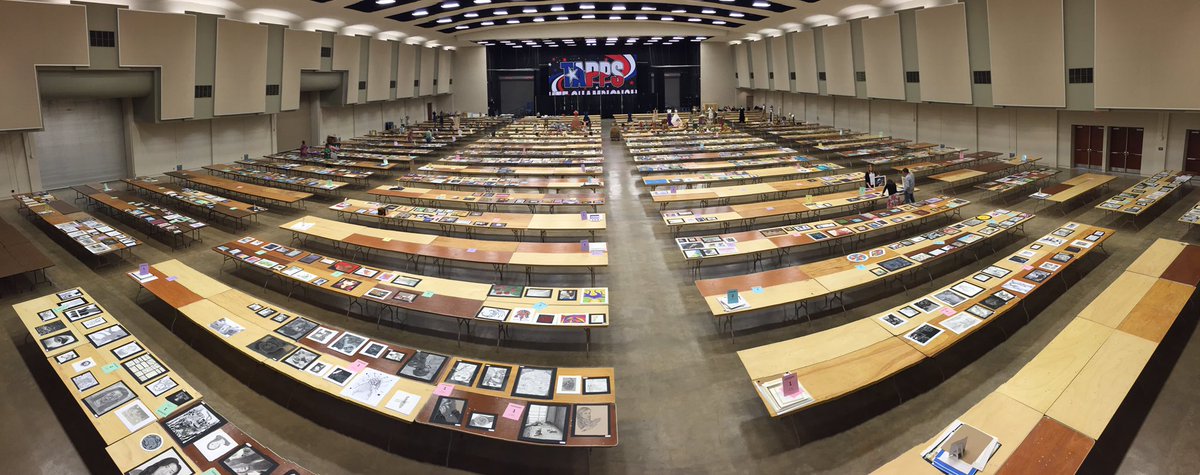 TAPPSbiz's tweet image. Judging in session, Art Championship underway in the Chisholm Hall #TAPPSart