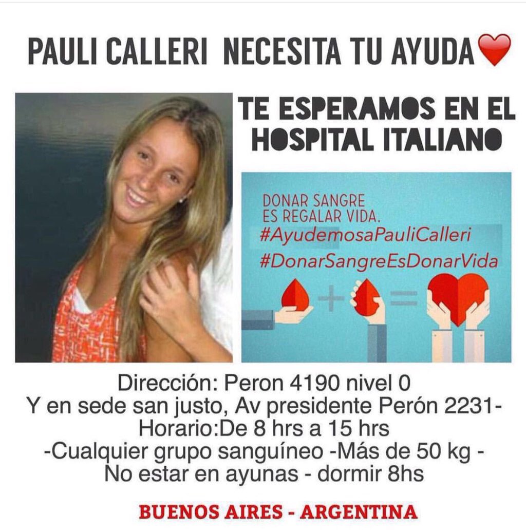javiortegadesio's tweet photo. Ayudemos a Pauli!!! Rt!! https://t.co/dbaNjZHWhk