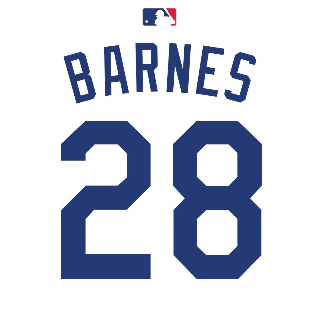 MLB Jersey Numbers on X: C Austin Barnes switches to number 28. Last worn  by OF Chris Heisey in 2015. #Dodgers  / X