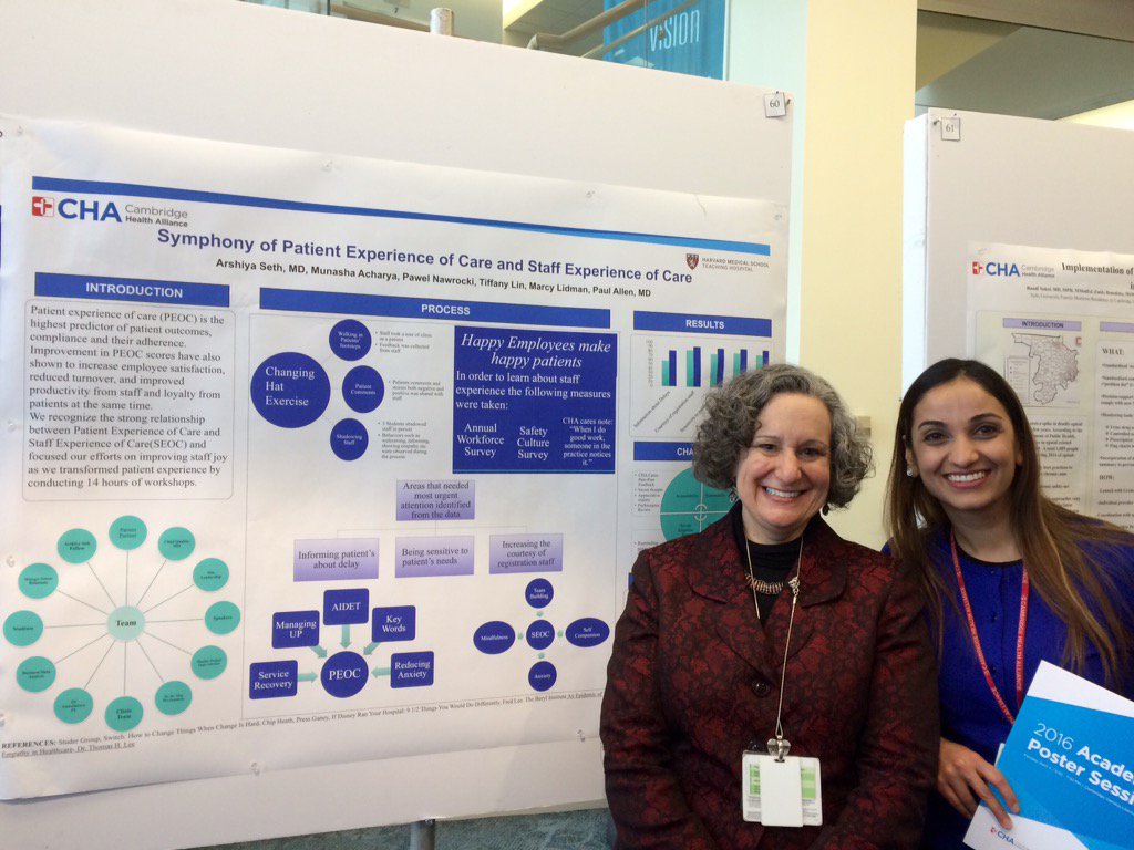 ArshiyaSeth's tweet photo. Going the extra mile Improving Patient Experience of Care@lexlidmarcy @challiance #CHAposter2016 #PTEXP @PressGaney https://t.co/Xe6NgUloP2