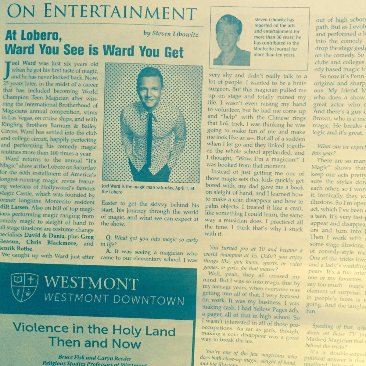 joelward's tweet photo. Thanks #MontecitoJournal for the write up about this last weekend at the @LoberoTheatre https://t.co/WmMPFClpee