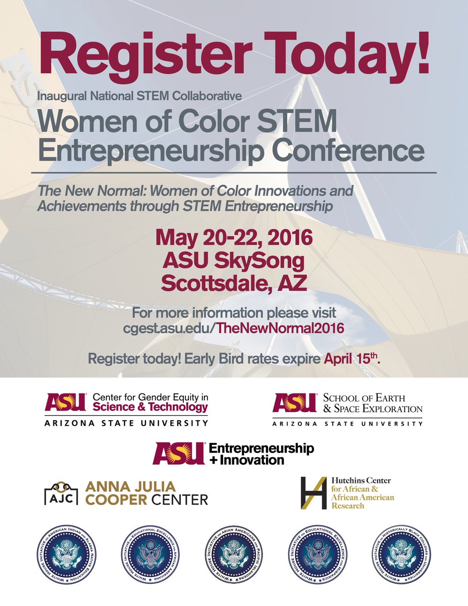WHI_HBCUs's tweet photo. Join us at the Women of Color STEM Entrepreneurship Conference in Scottsdale, AZ, May 20-22. https://t.co/JR4ccKQPFP