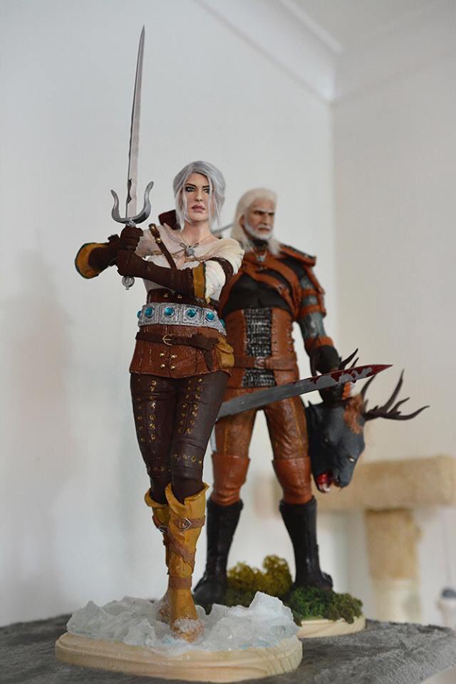 witcher ciri statue