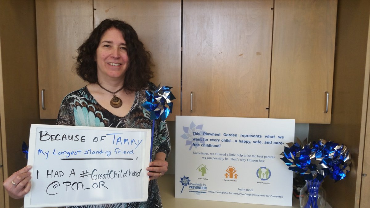 "Because of Tammy, my longest standing friend, I had a #GreatChildhood". Honor someone that helped you!