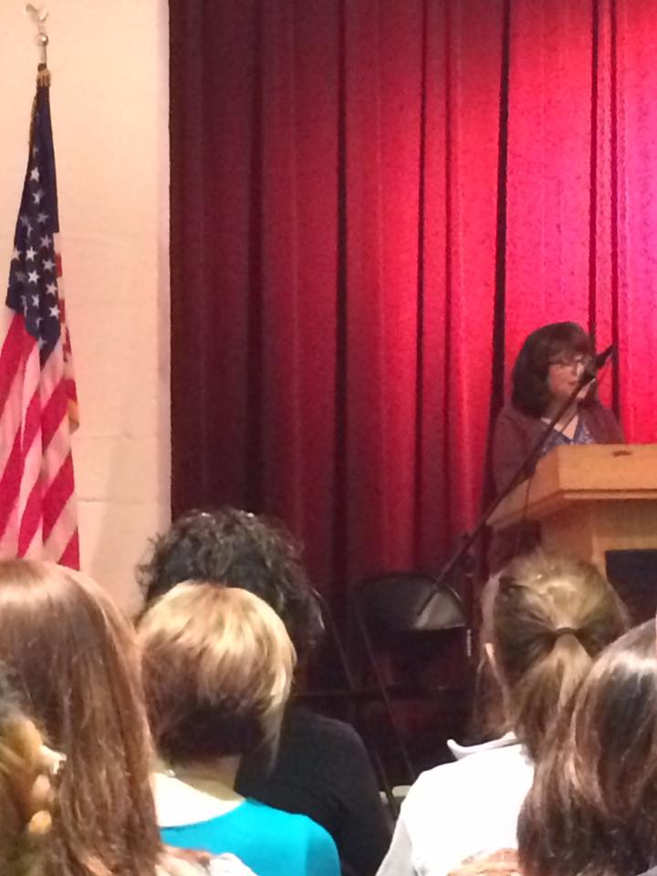 SouthGrahamPTO's tweet photo. Our principal proudly representing SGE at the public forum tonight! https://t.co/S0V1rBsHGJ