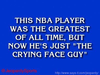 JeopardySports's tweet photo. "Who is: Michael Jordan?" #JeopardySports #NationalChampionship https://t.co/Zwu1Nmcm0V