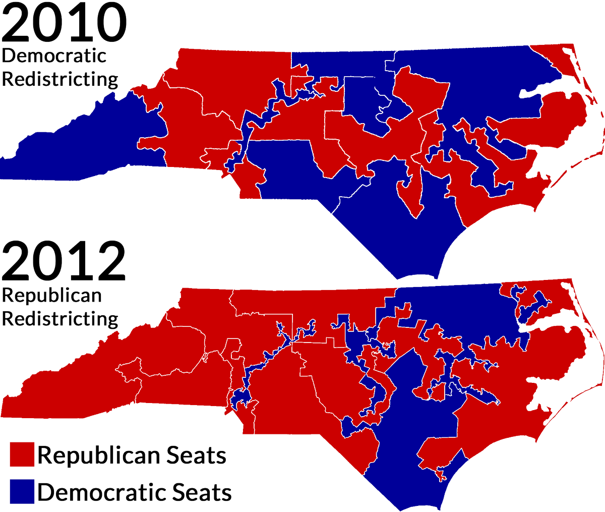 akemor's tweet photo. Think your vote doesn't count? Look what #GOP #gerrymandering did to #NC! #DownBallotRacesMatter #VoteBlue2016 https://t.co/ZevduS9mL3