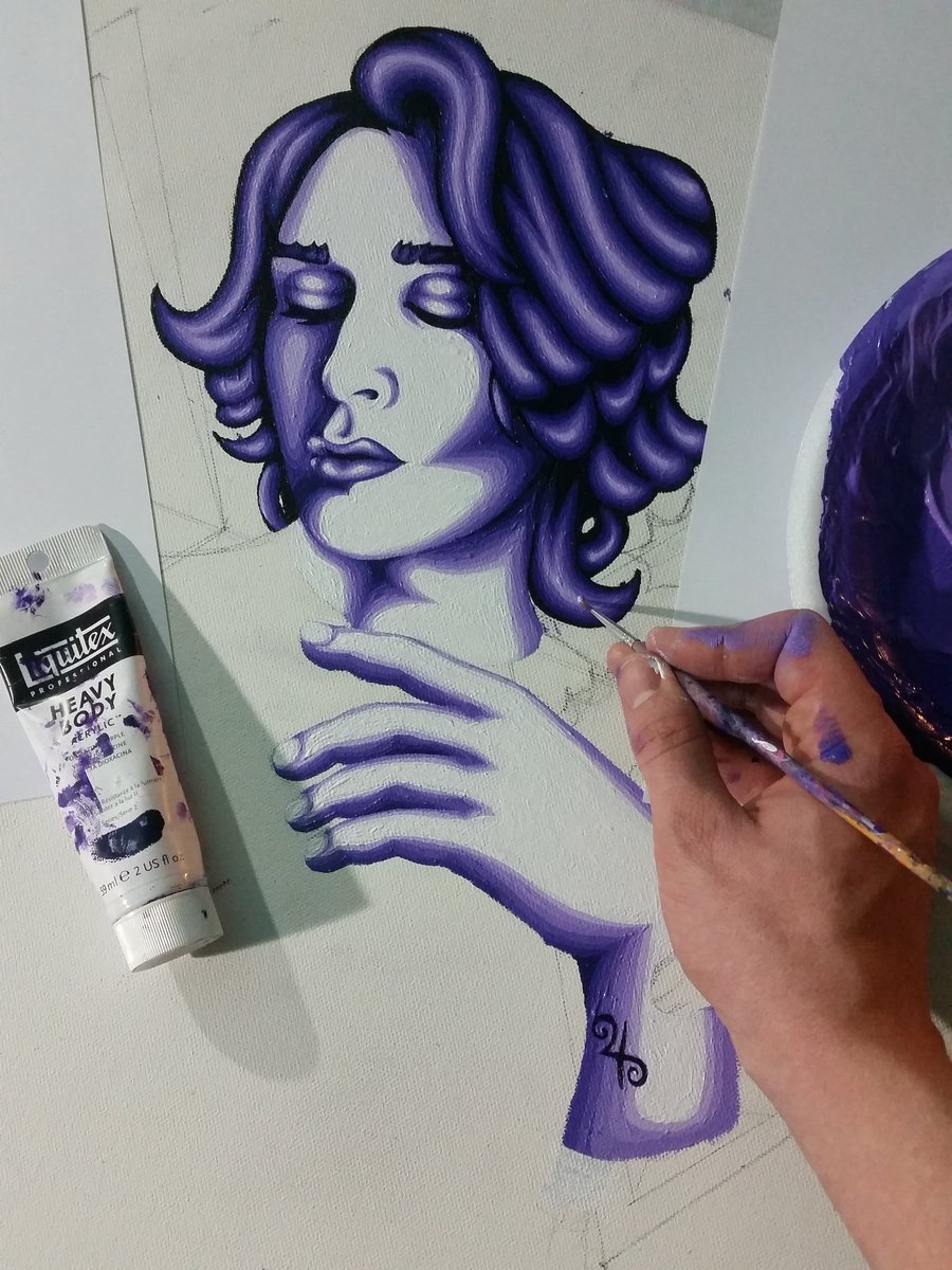 KevinRayBennett's tweet image. Self-portrait work in progress #arts #artwork #artist #painting #fineart #contemporaryart #modernart #acrylic #art