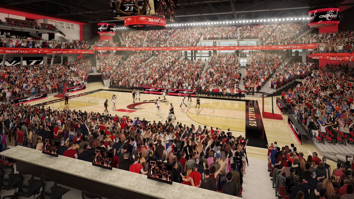 GoBearcatsMBB's tweet photo. A new-look Fifth Third Arena coming for 2018-19.
#Bearcats #MarchMadness https://t.co/EmkIVnxPsO