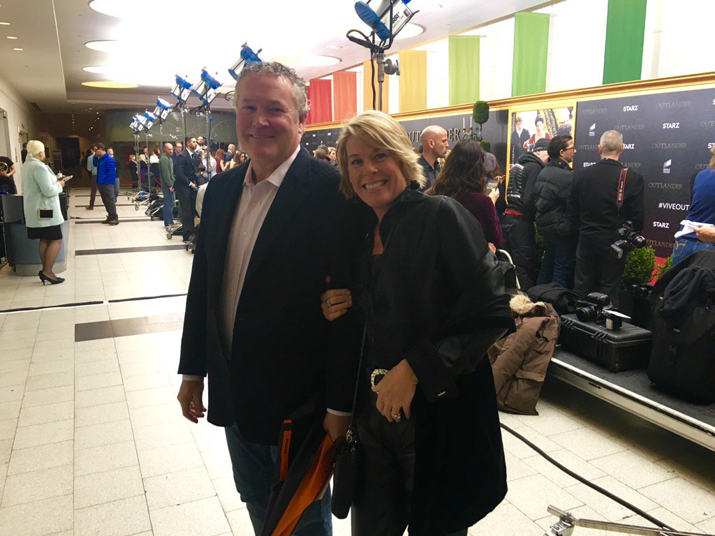 GetSpectrum's tweet photo. We loved seeing our #TWCExclusives winners @ the #OutlanderPremiere! Watch S2 on 4/9 anytime, anywhere w/#TWCTV app! https://t.co/GW0PaErkZa