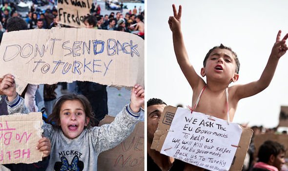 Daily_Express's tweet photo. EU migrant deal in chaos: Refugees threaten to kill themselves to avoid being deported https://t.co/Dcr6FxFBN2 https://t.co/e7T85xc0H5
