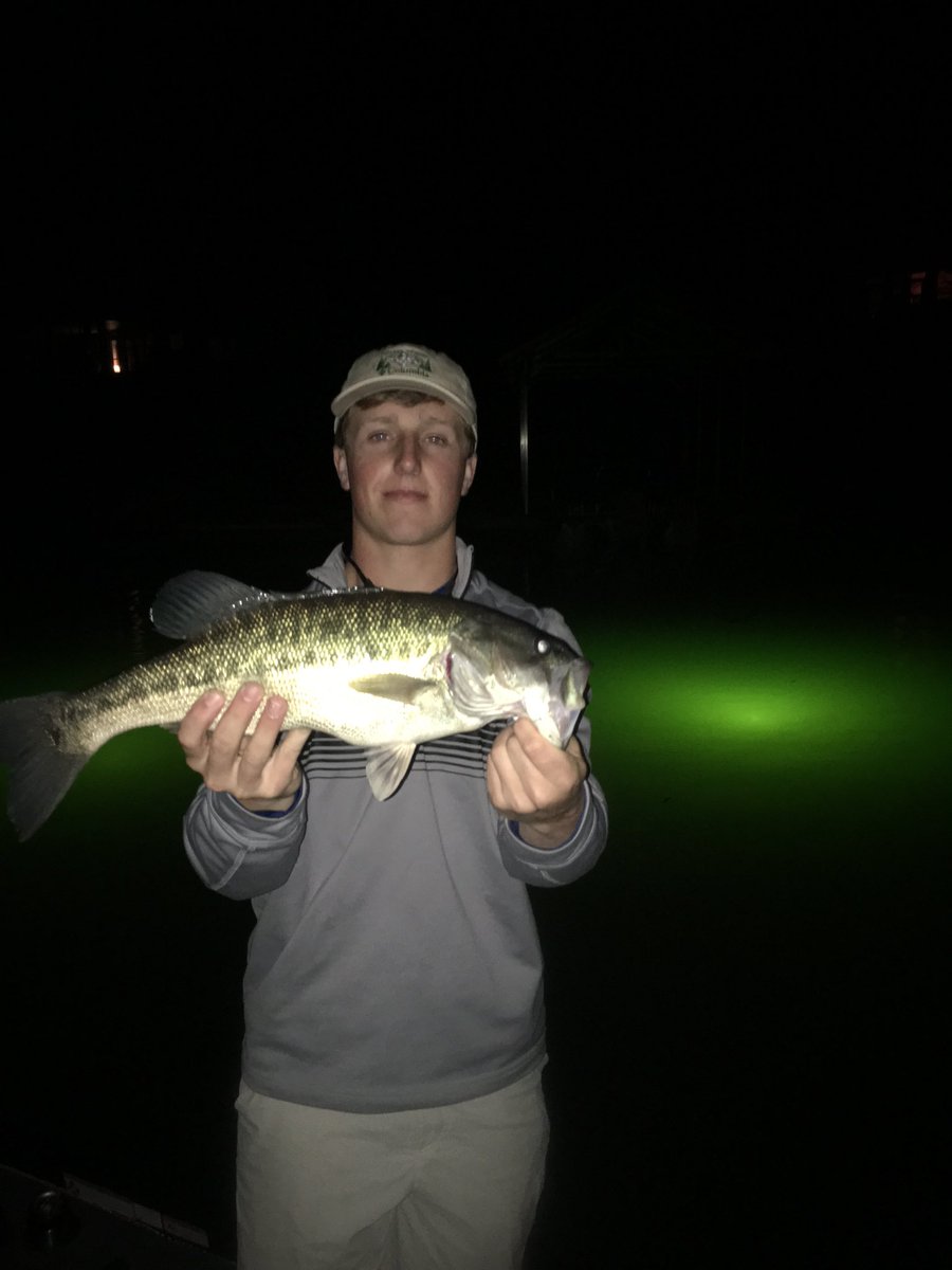 jackslay40's tweet photo. Caught this nice spotted bass on the lake last night! https://t.co/sW2M9J61Lo