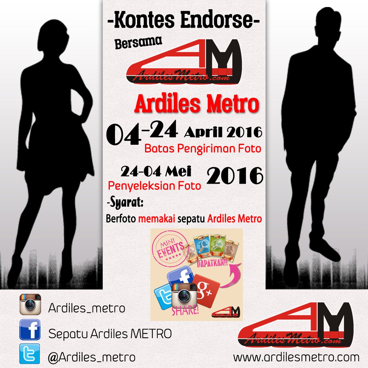Ardiles_Metro's tweet photo. Kontes Endors Berhadiah TOTAL 3JUTA + Kontrak Kerjasama ArdilesMetro. Selengkapnya https://t.co/ce4V6nooUe https://t.co/8ZpSDsMKHA