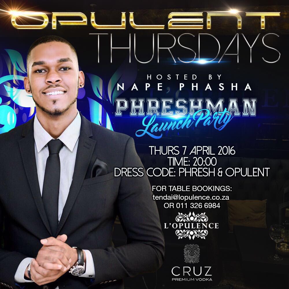 REAthegr8's tweet photo. #Phreshman launch things this Thursday with our host @NapePhasha don't miss this!!! https://t.co/7fS0SQrVDj
