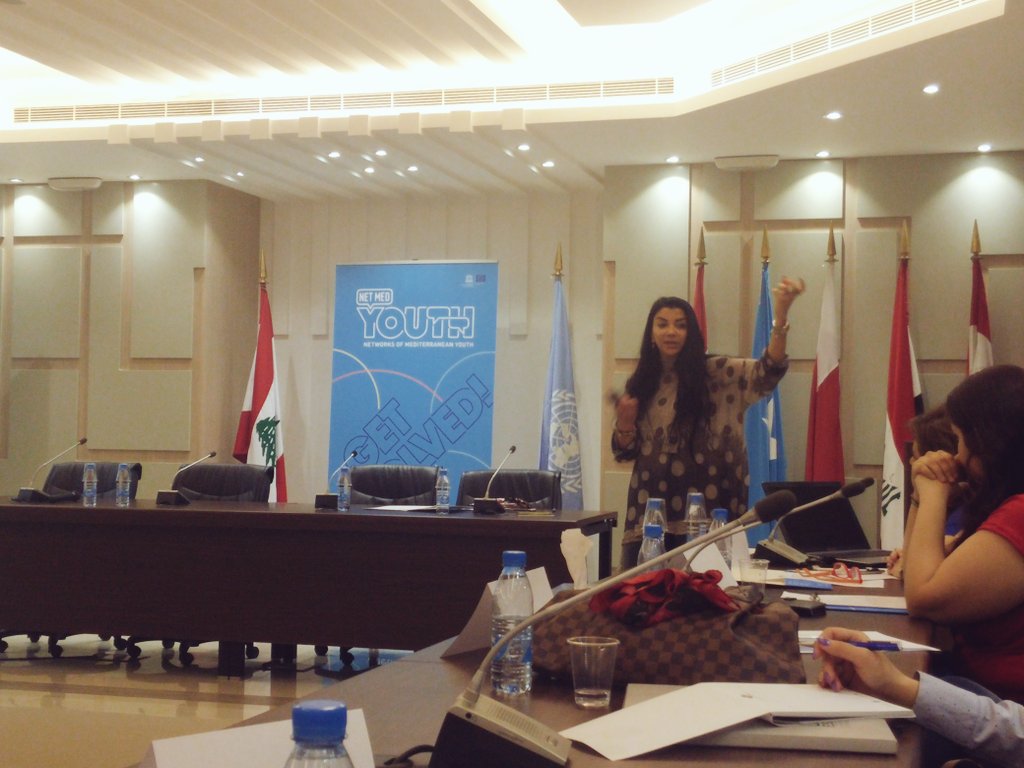 ralfkorban's tweet photo. The amazing Nada Hamze today in #netmedyouth @UNESCO on #positioning and #messaging! Very insightful @Nado23 https://t.co/GmoHtuvLl6