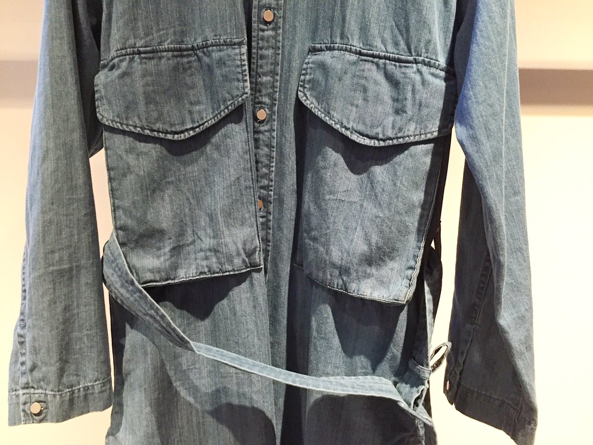 メゾン ミハラヤスヒロ Women S16ss デニムロングシャツ 春先にコートとしても活用でき メンズとはまた違った着こなしが出来る一枚です Miharayasuhirotokyo T Co J1lcdlyn3a