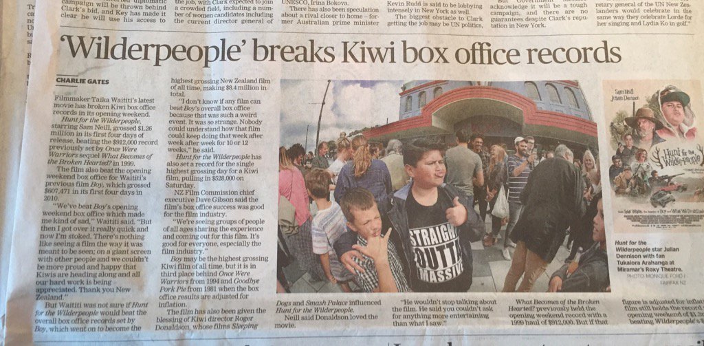 CocoattheRoxy's tweet image. Roxy: Famous in NZ #👍 @MiramarTheRoxy #miramar #wilderpeople #boxofficesmash