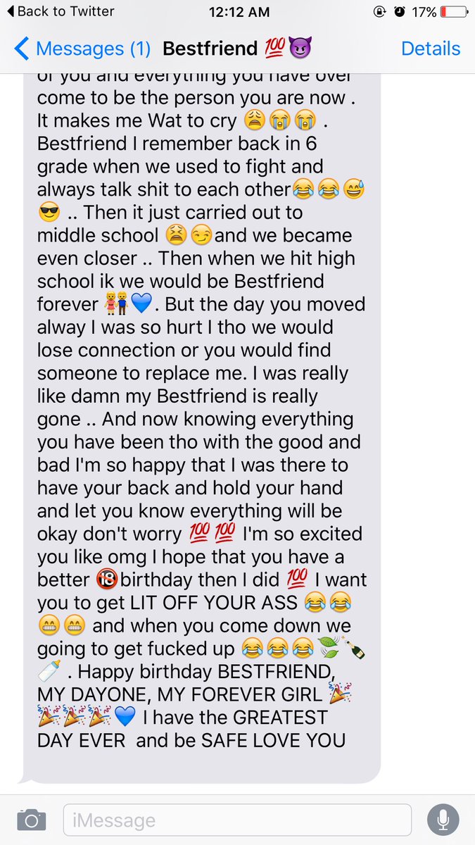 __jaaayd's tweet photo. best birthday text goes too my bestfriend @Tavonmmiller ❤️❤️ thanks bestfriend love you too 😇❤️ https://t.co/uy3PcKe7wq