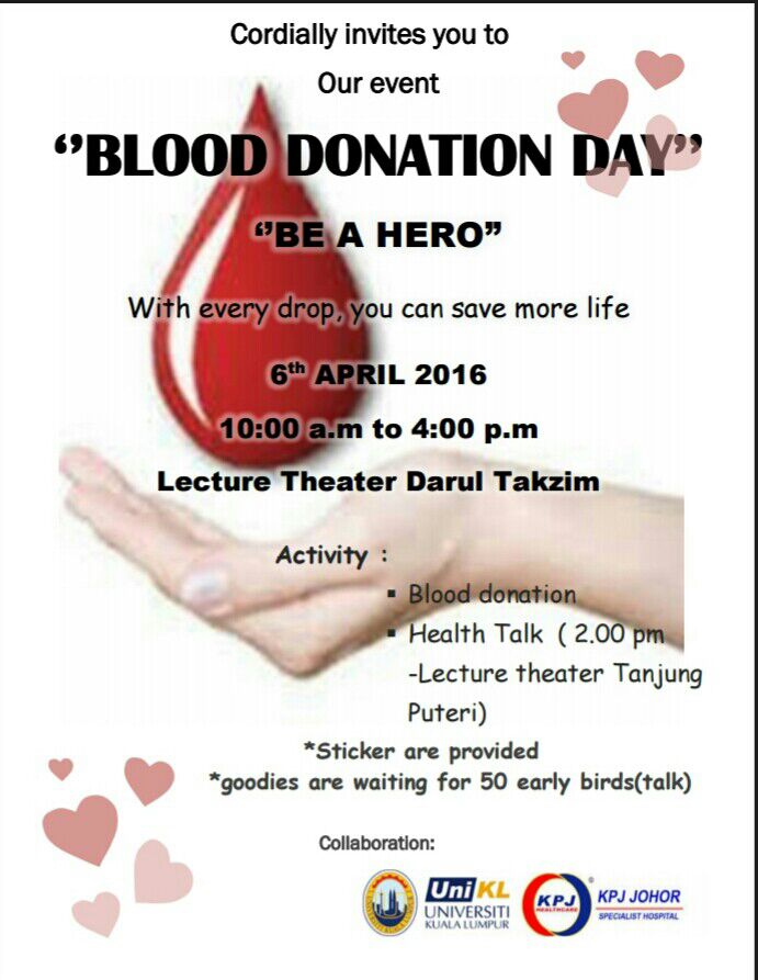 Shuttercampus's tweet image. _BLOOD DONATION DAY_
come on..lets be a hero!