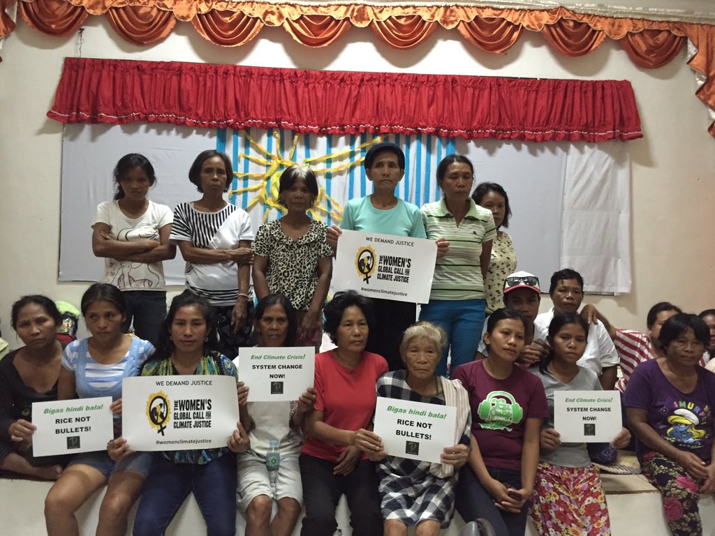 PDIARS's tweet image. Starving due to drought, govt neglect, these peasant women joined protest but were arbitrarily arrested. #Kidapawan