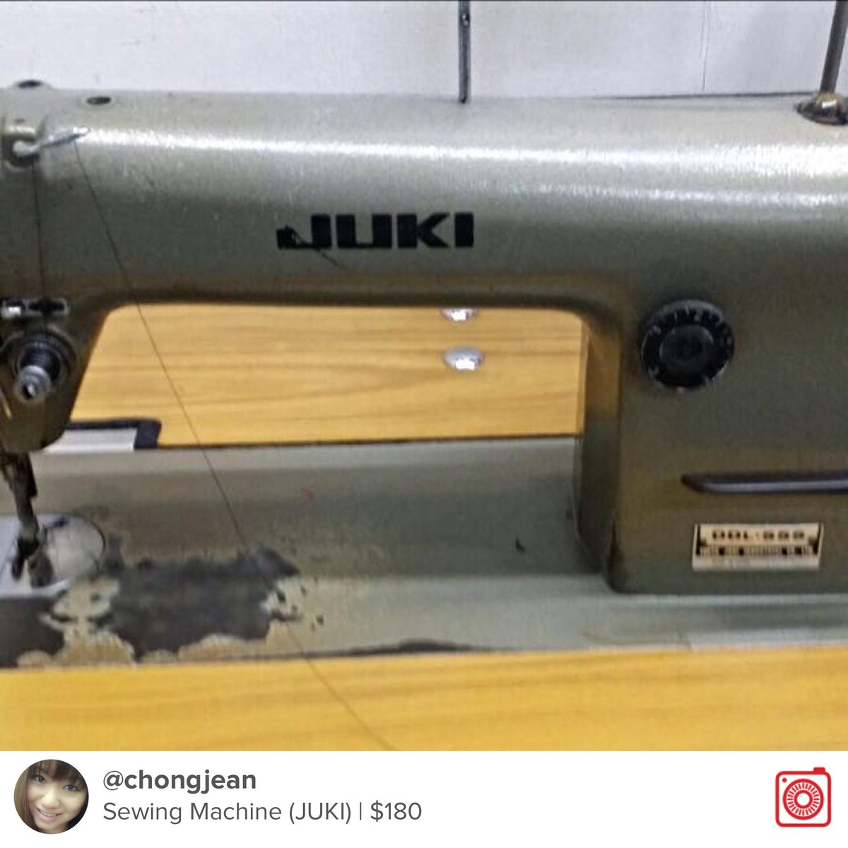 proasis's tweet photo. Selling Sewing Machine (JUKI) $180 https://t.co/kdvmh9bu6C #carousell @thecarousell https://t.co/c5iaiRHoE8