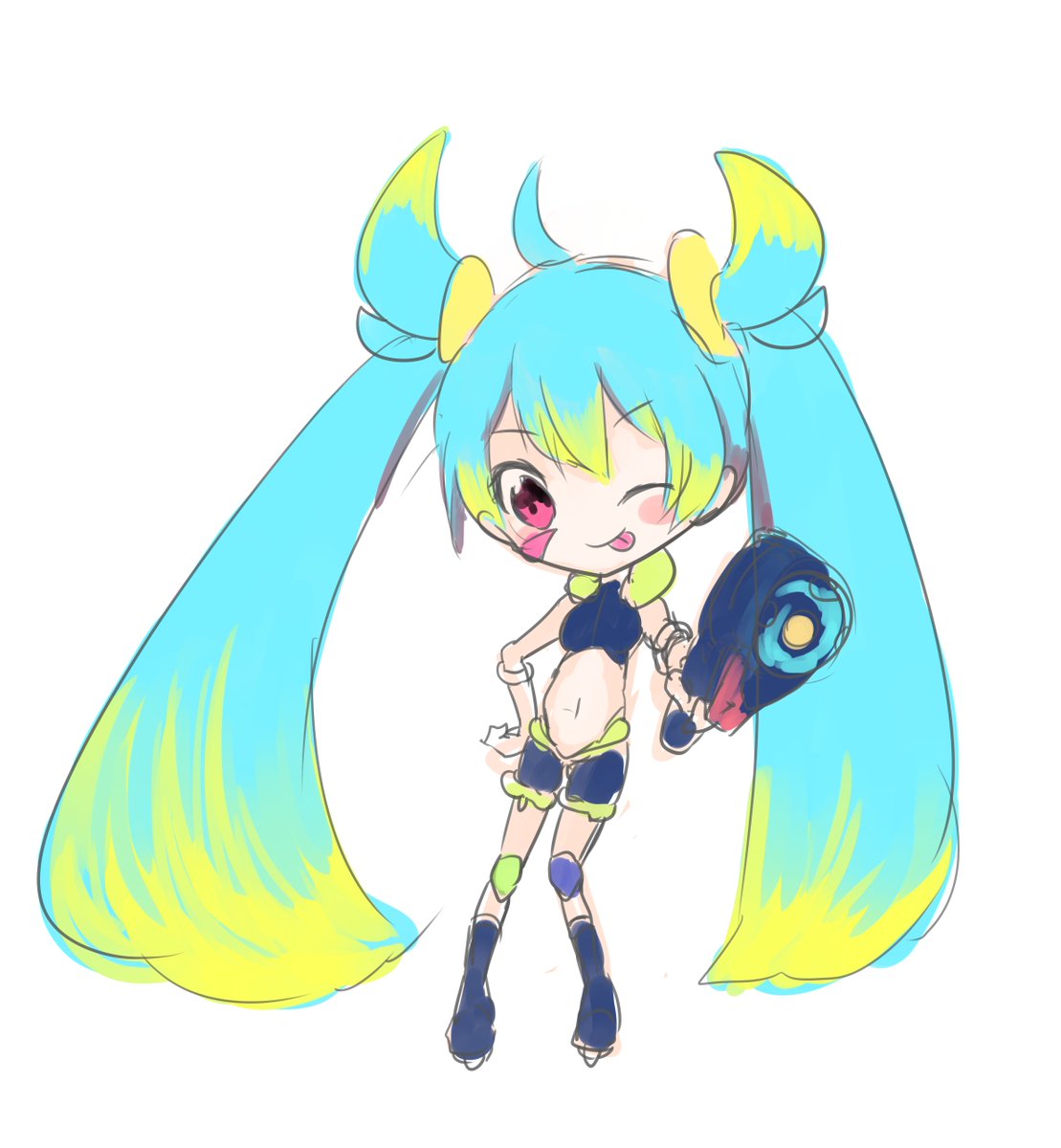 「落書き」|ねぎまぷりん✨️100枚目に万フォロワーになる絵師のイラスト