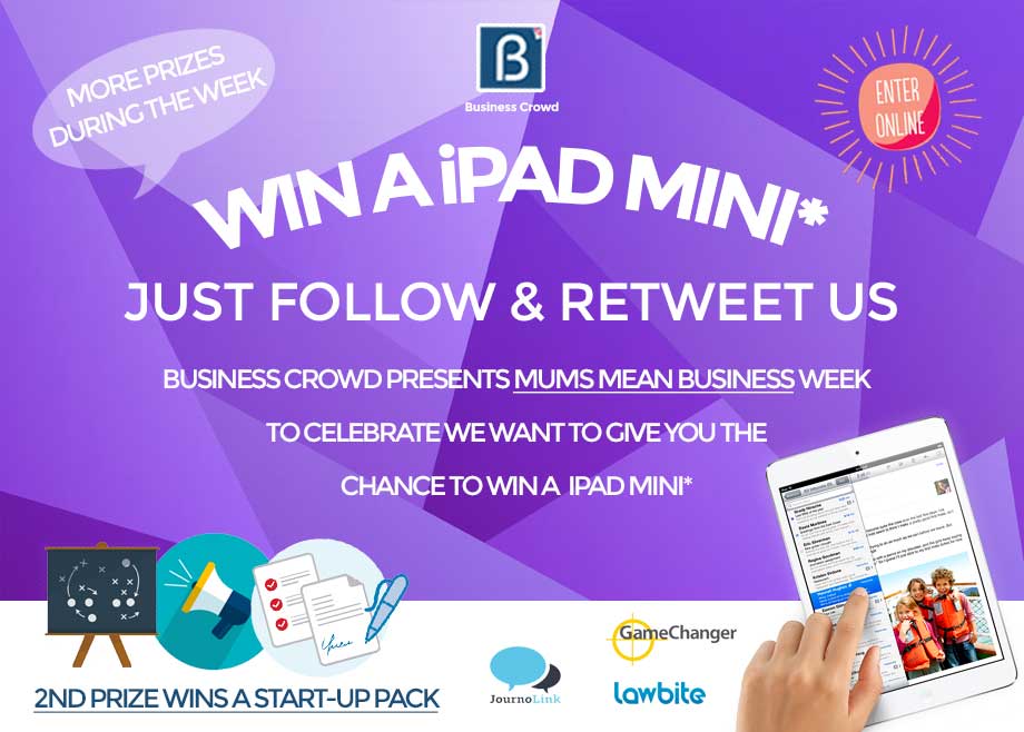 crowdpromote's tweet image. #Competition - Retweet our content with the #MumsMeanBusiness Hashtag to win an Ipad Mini #Mumsinbiz #WomenInbiz