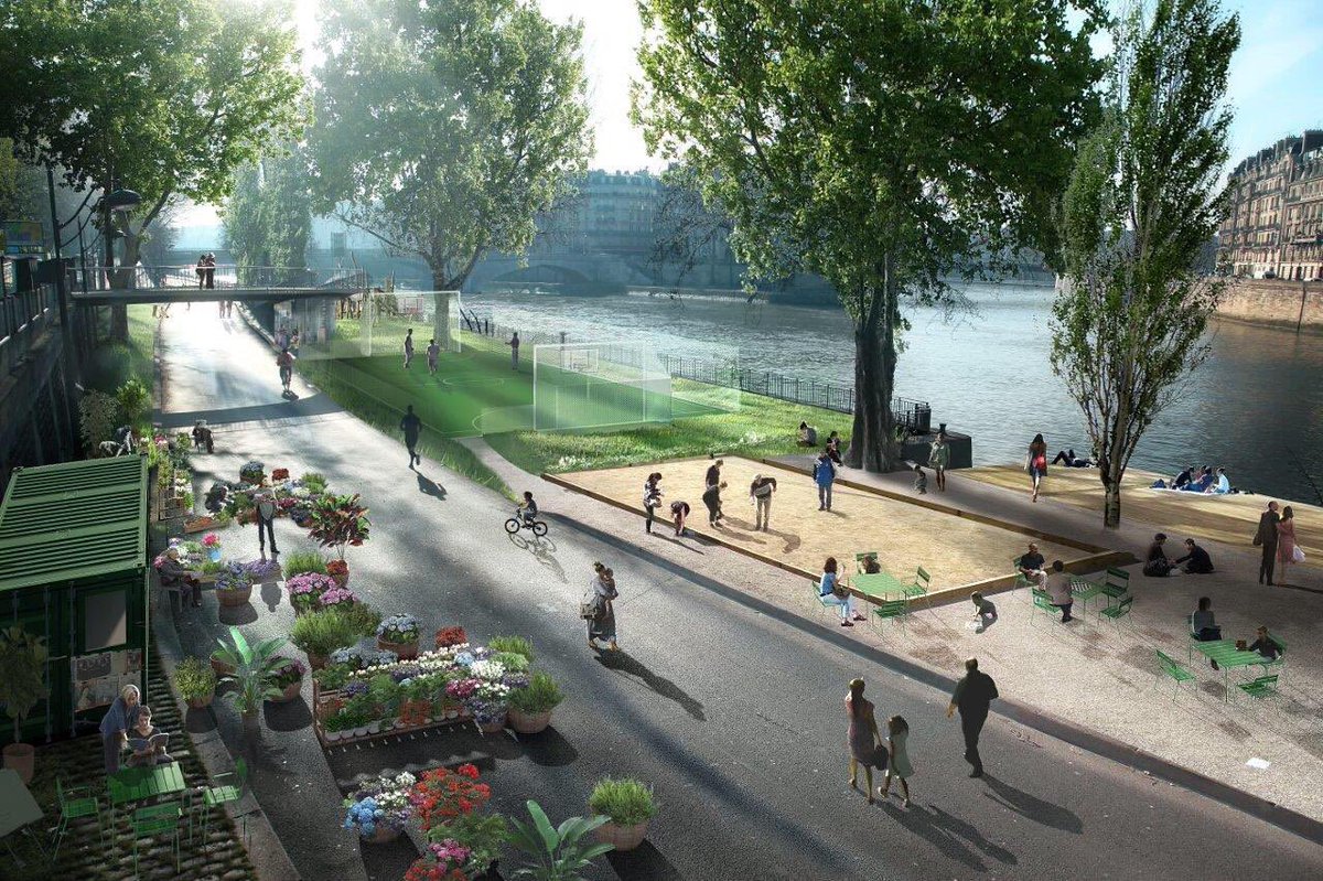 VoteParis2014's tweet photo. @Anne_Hidalgo : "berges de Seine piétonnisées rive droite, un nouvel espace de respiration" https://t.co/dvcHmCgwmB https://t.co/fEMv1K2i55