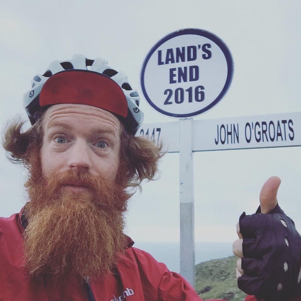 Conway_Sean's tweet photo. Bye Lands End. Next stop JOG - in 2000 miles time or so. #GoSeanGo https://t.co/m1skpWGbM3 https://t.co/1vtC90tIqr