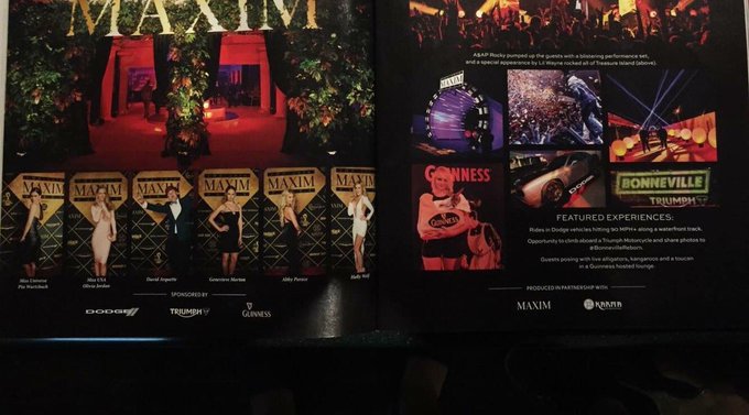 3 pic. This month's issue of @MaximMag #superbowl2016 #goodtimes ❤️ https://t.co/5wTncoeWLb