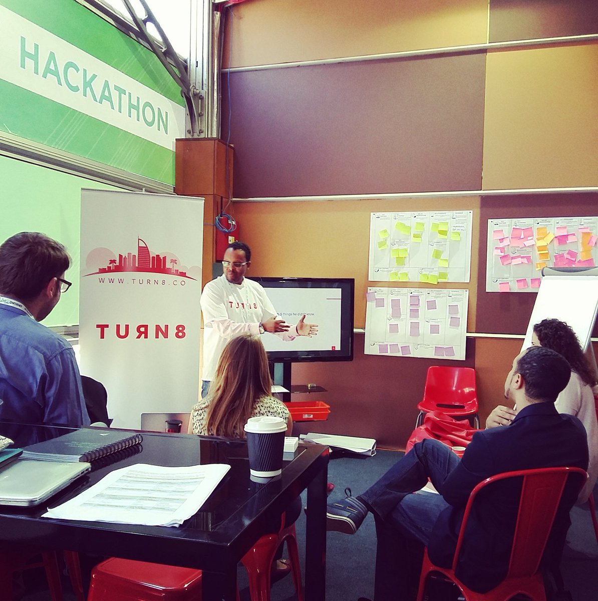 turn8hub's tweet photo. Customer acquisition and how to retain them. NOW live at #TURN8Hackathon #STEP2016 https://t.co/kvfB83nhM6