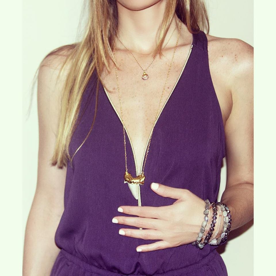 #necklace #newcollection #fossil #sharktooth #labradorite  #accessories #style #fashion >> goo.gl/CVJk4W