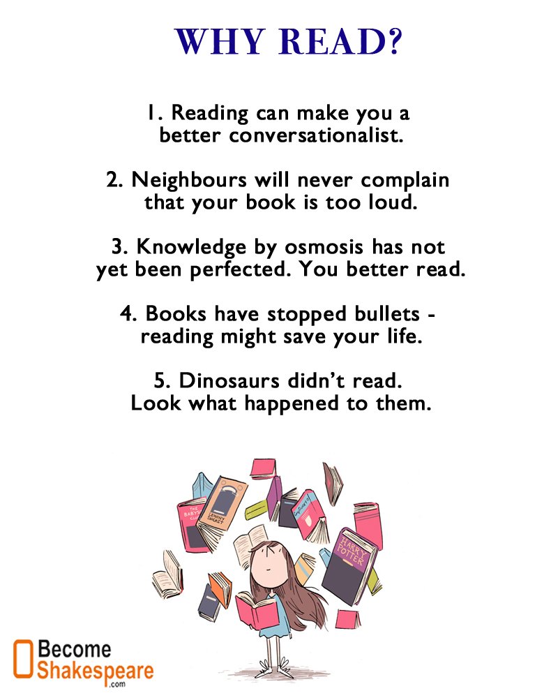 Benefits of reading a lot of books