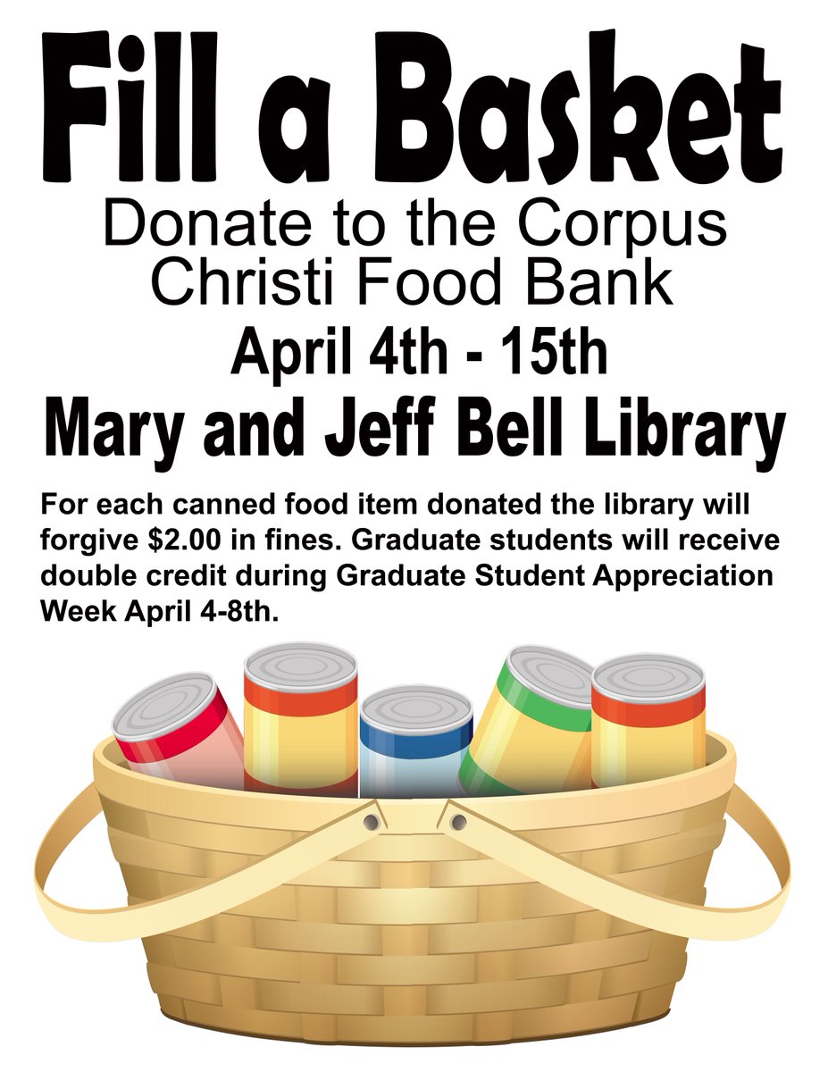 TAMUCCLibrary's tweet image. #TAMUCC #TAMUCCLibrary #NoMoreFines