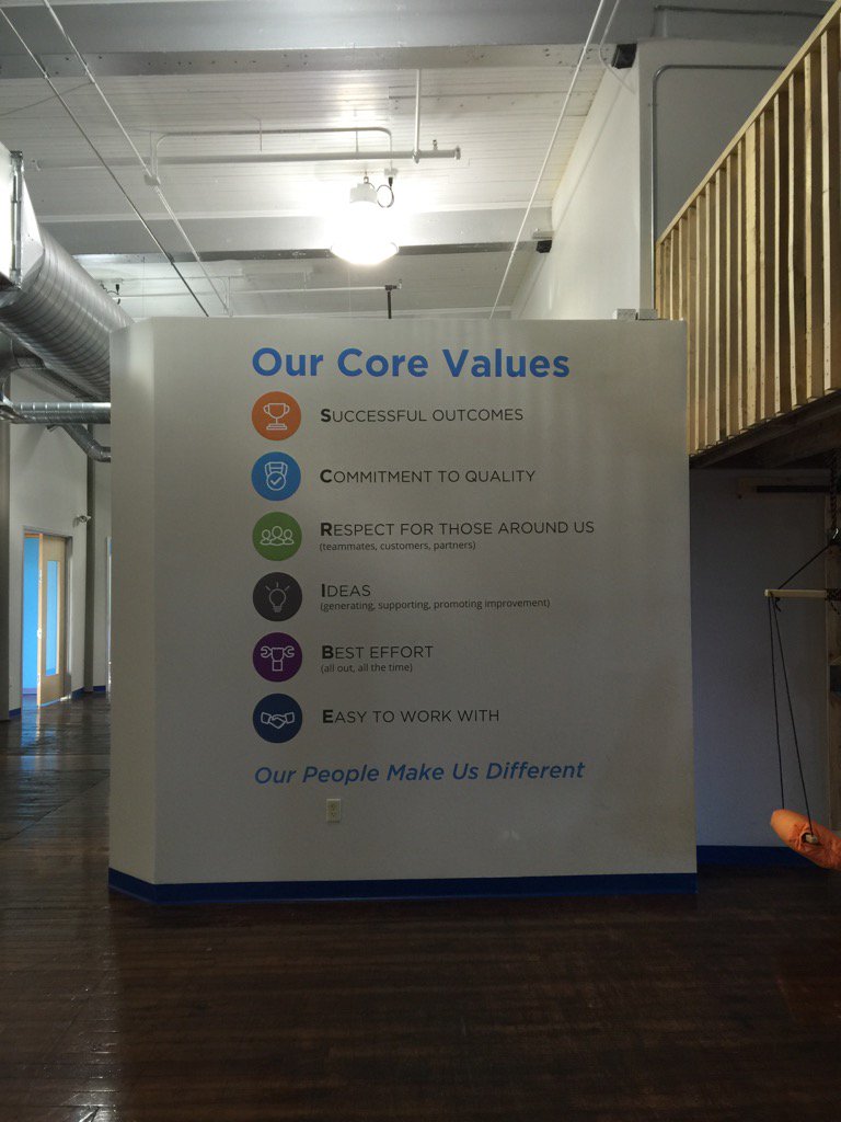 lharringtonnl's tweet image. The new wall says it all!  @scribesoft #scribevibe #thecompanyyoukeep
