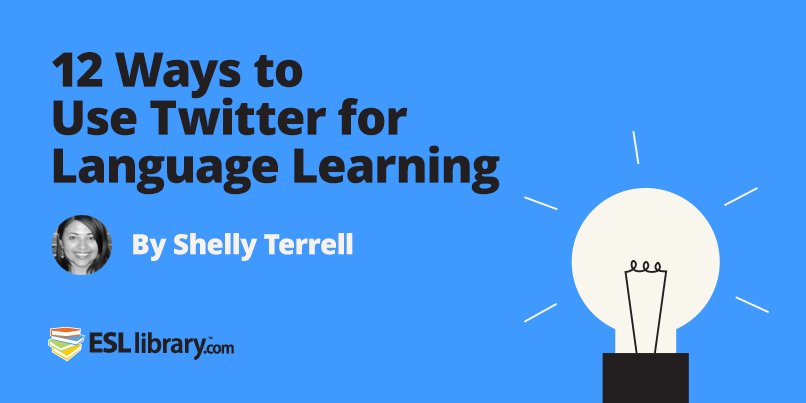 ElliiLearning's tweet photo. 12 Ways to Use Twitter with Language Learners by @ShellTerrell https://t.co/yR2GBrybVf #ELT https://t.co/TAc0JkYrE4