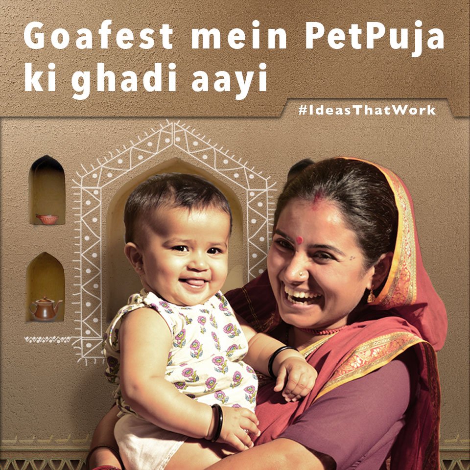 Tanmayguharoy's tweet photo. .@bbcmediaaction’s Petpuja campaign has been shortlisted at #Goafest2016 #ideasthatwork #abby #nutrition #comdev https://t.co/LPhoIpDIDv