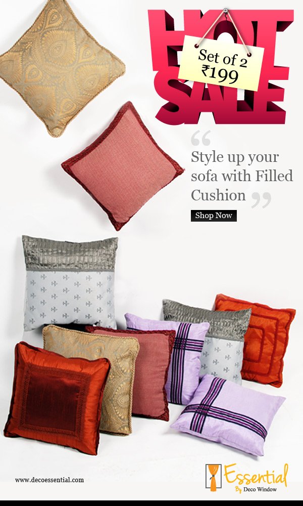 decoessential's tweet image. Be innovative !!Decorate your walls with Filled Cushion at 199 
Deal to steal !!Available @ decoessential.com