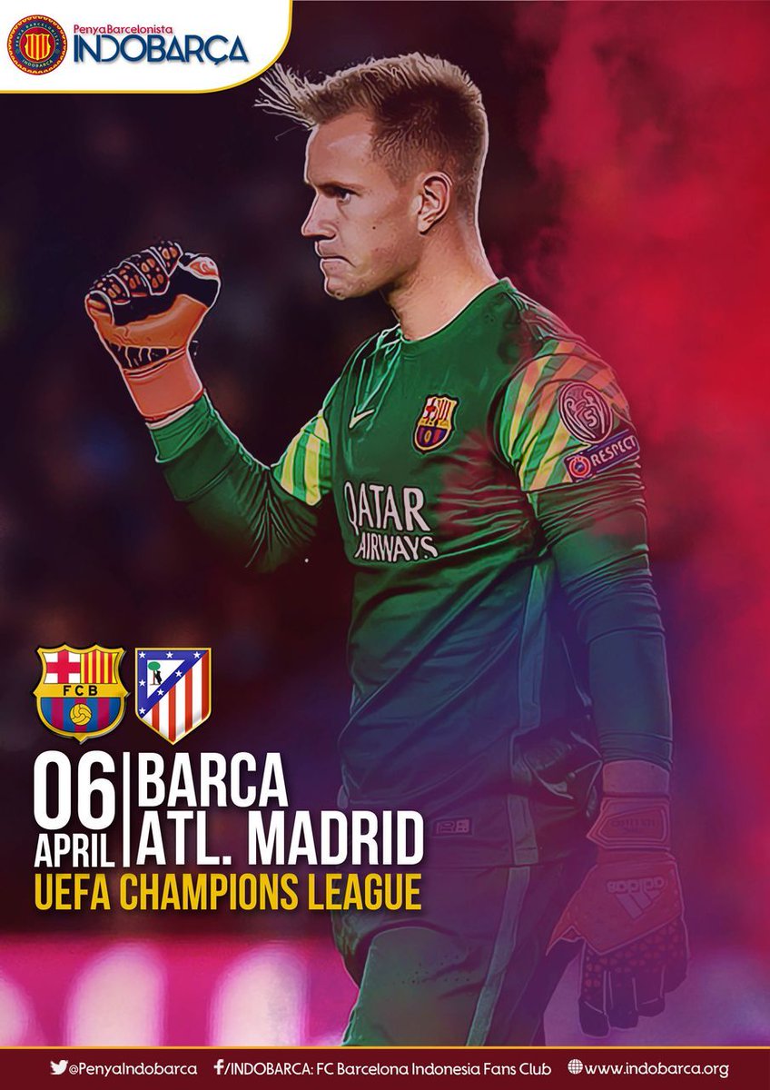 #UCL is Back!
⚽ FCBarcelona vs Atletico Madrid
🏆 Liga Champions 1/4 Final, Leg-1
#Indobarca
 Instagram.com/p/BDz_gsYyxhc/