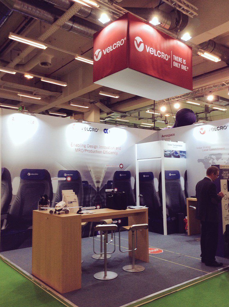 VelcroBrand's tweet photo. Come learn about our variety of aerospace solutions at @aix_expo! Hall B1, Stand 1B28. #AIX2016 #AerospaceRedefined https://t.co/WcAtUkU27C