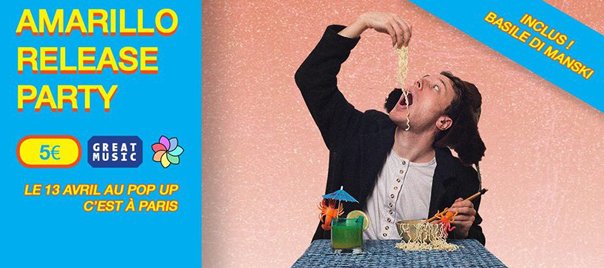 lesinrockslab's tweet photo. Ce soir, du fun et de la bonne musique avec @yo_amarillo et #BasileDiManski @LePopUpduLabel 
https://t.co/F3u9rVmIRX https://t.co/yPHyeEbgmj