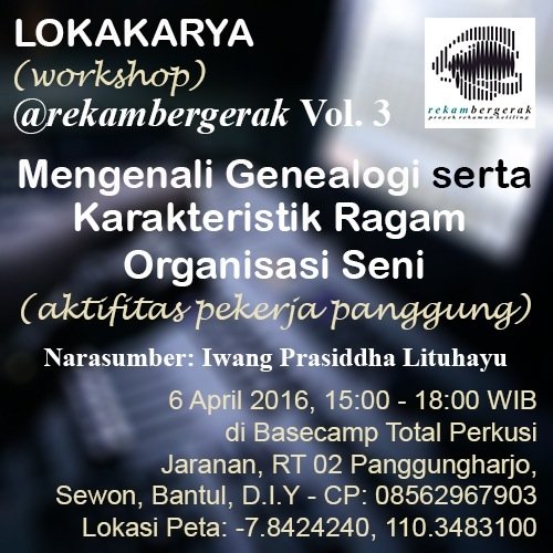 Sampai jumpa di ruang lokakarya....!