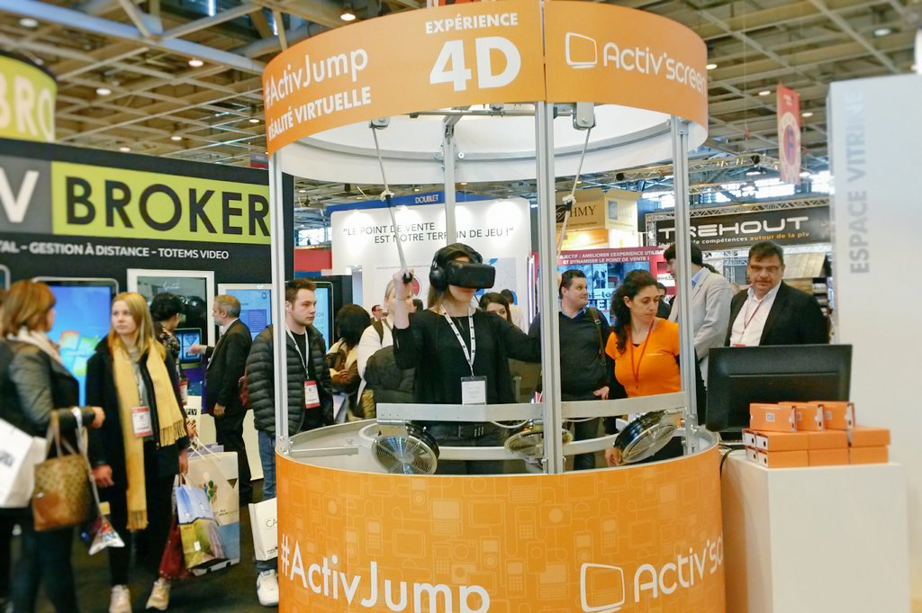 Activscreen's tweet photo. A qui le tour ?! #activjump #activscreen stand G053 #mpv2016 #RV #RealiteVirtuelle https://t.co/AQ3ULw7jbc