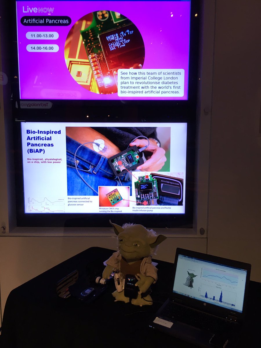 Imperial_BiAP's tweet photo. Bio-inspired Artificial Pancreas @Imperial_BiAP live at the @sciencemuseum https://t.co/VKqzc945YH