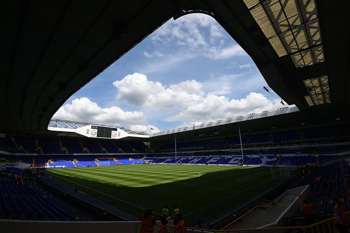 SpursOfficial's tweet photo. FIXTURE UPDATE: Final home game of the season v Saints is now on Sun 8 May (KO 1.30pm) &amp; live on @SkySports. #COYS https://t.co/kzU7stXKrX