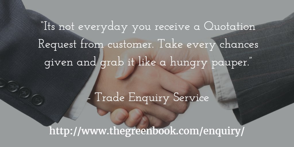 Use "Trade Enquiry Service" today!
Register for FREE using this link --> buff.ly/1W7soOr