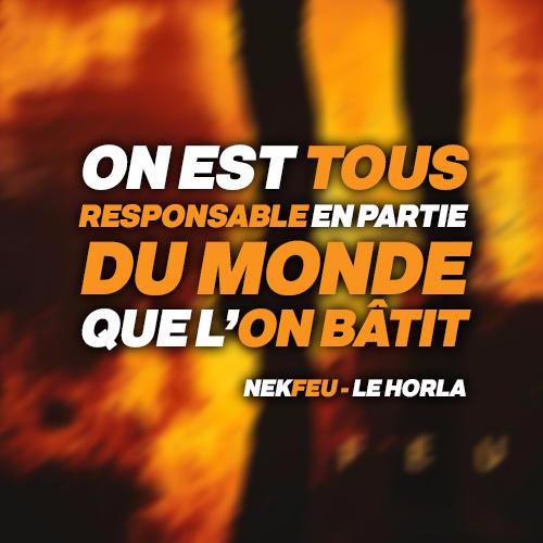 Rap Quotes Nekfeu Le Horla Feu Paroles Lyrics Nekfeuquotes T Co Tpjxryh16y Twitter