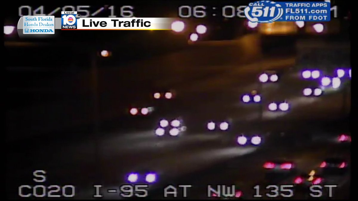 Crash on I-95 NB and NW 135th St #TRAFFIC #MIAMI https://t.co/bqhBRcaLAU