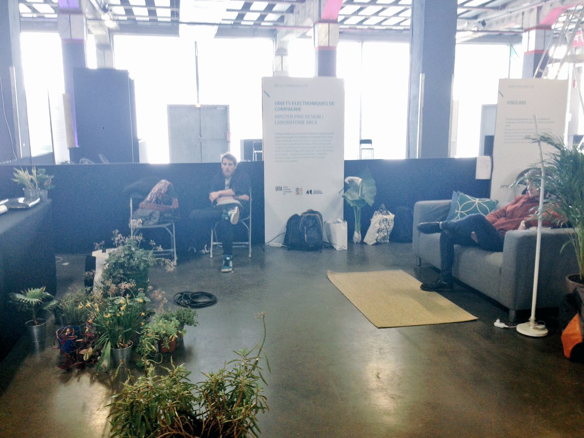 bigDITA's tweet photo. 🌿Le #MasterDesignBx de l'@UBMontaigne végétalise la @semainedigitale !
#installation #Hangar14 https://t.co/JvQg3ntyQX